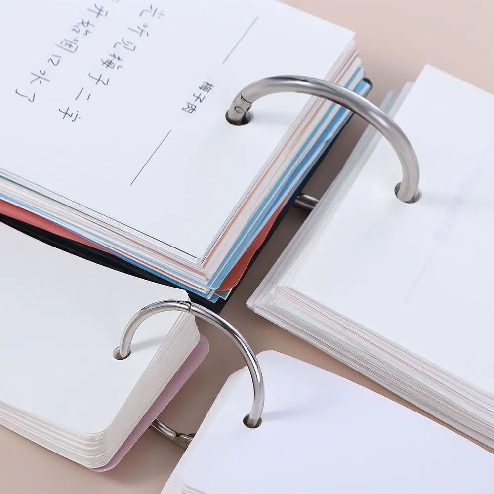 Split Ring Binding Supplies DIY Albums Loose-leaf Book Hoops Hinged Rings Keychain Circle Book Binder Metal Ring Binder