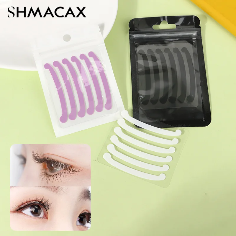 6pcs Keratin Perm Lash Lift Curlers Ribbon Reusable Silicone Lash Lifting Perm Cover Eyelash Accessories Applicator Tools