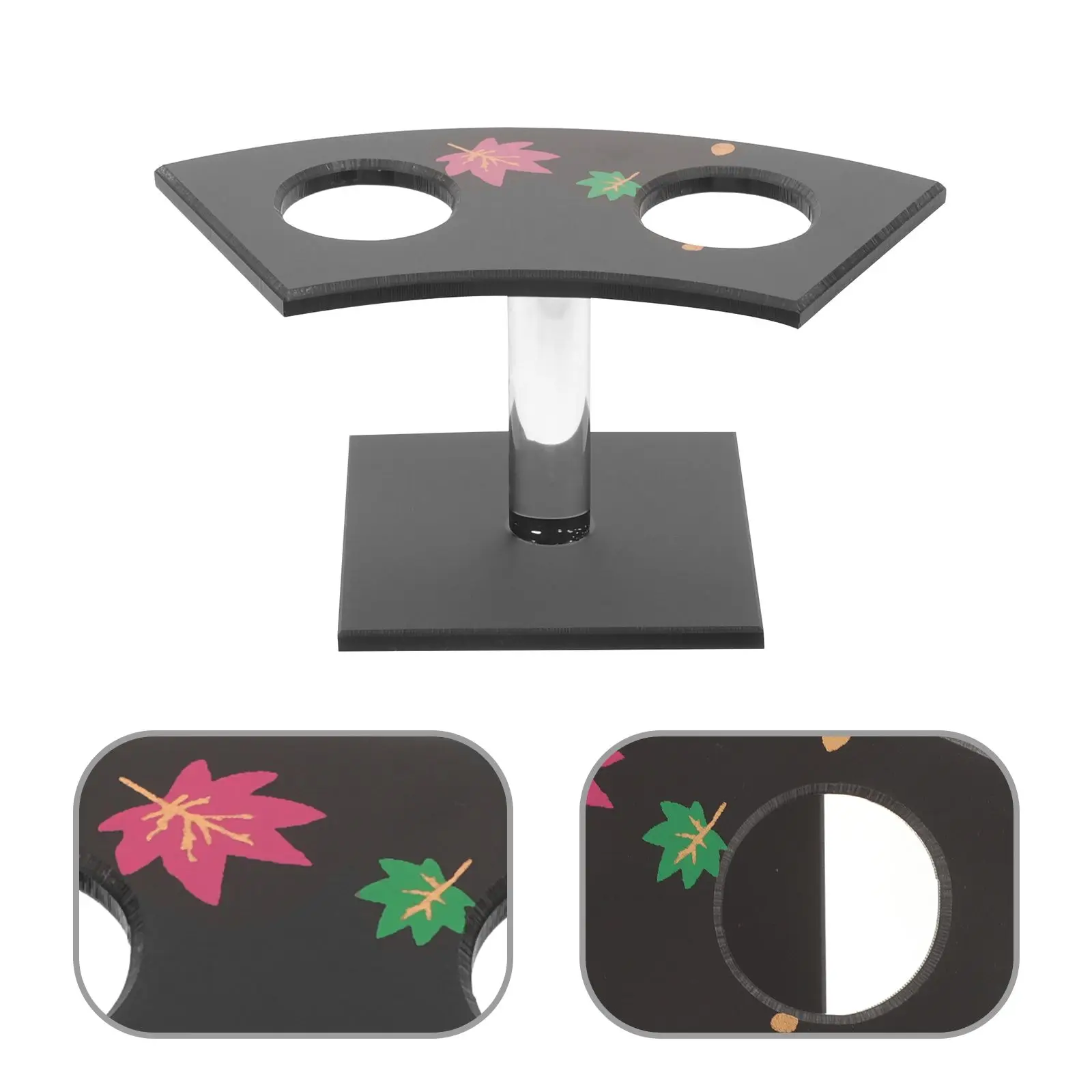 2-Loch-Ständer für Lebensmittel, Sushi-Rack, Dessert-Display-Ständer, Eistütenhalter, Rolle