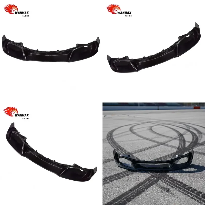 V Type Dry Carbon Fiber Front Lip for McLaren 720S Front Bumper Edge Spoiler Body Kit Components Factory Direct