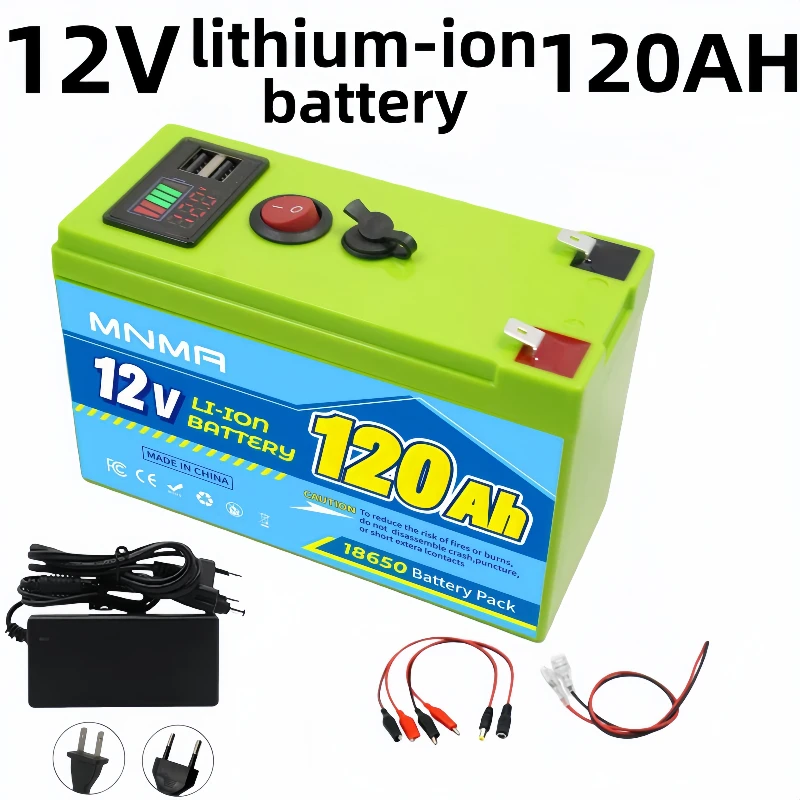 

100% 12V 80Ah Lithium LiFeP04 Battery for Solar Charging,Fish Finder Marine Outdoor Camping Off-Grid Applications with USB Port