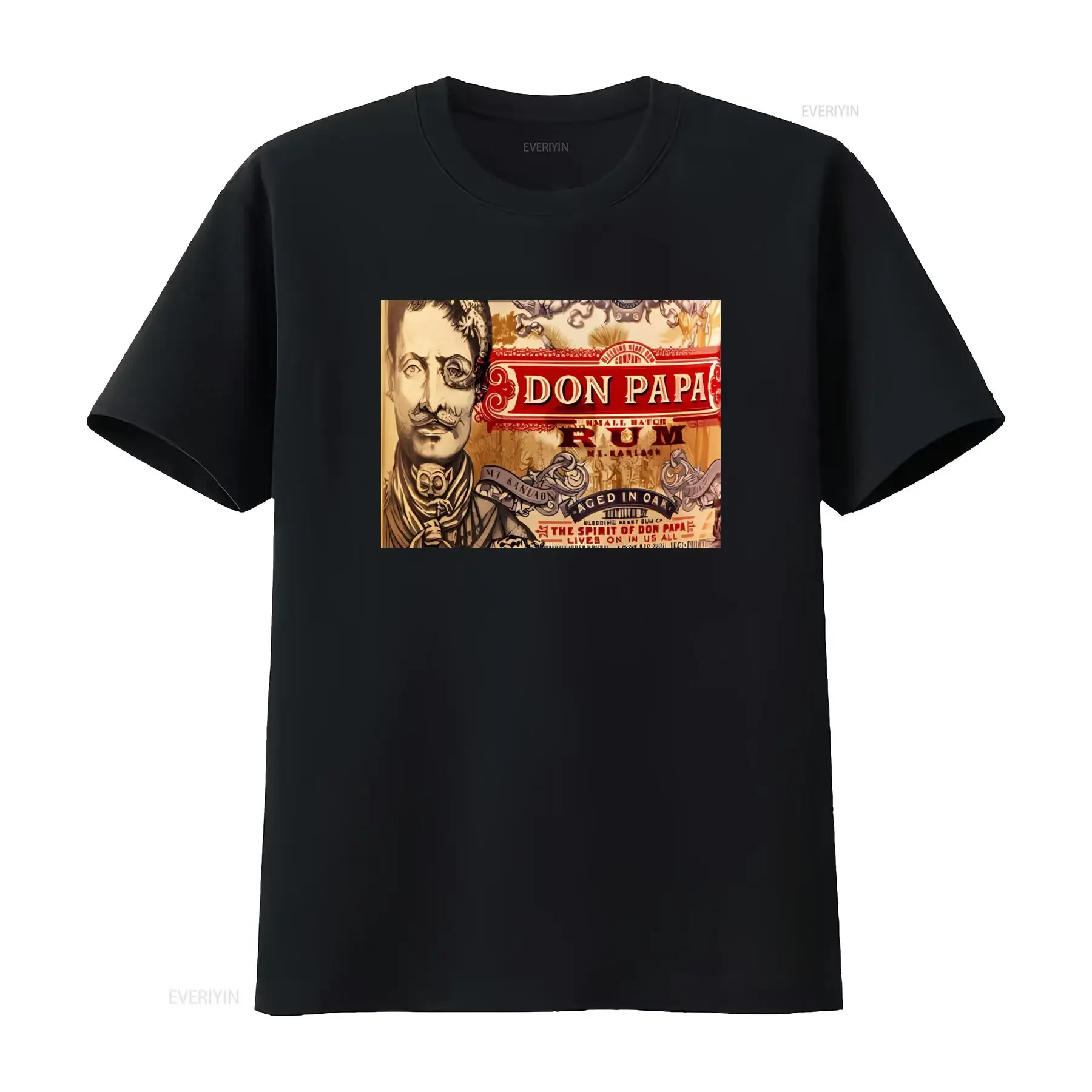 Don Papa Rum Classic Logo Vintage Style Drinking T Shirt for Men vintage Washed Soft Stylish Top For Everyday Wear homme