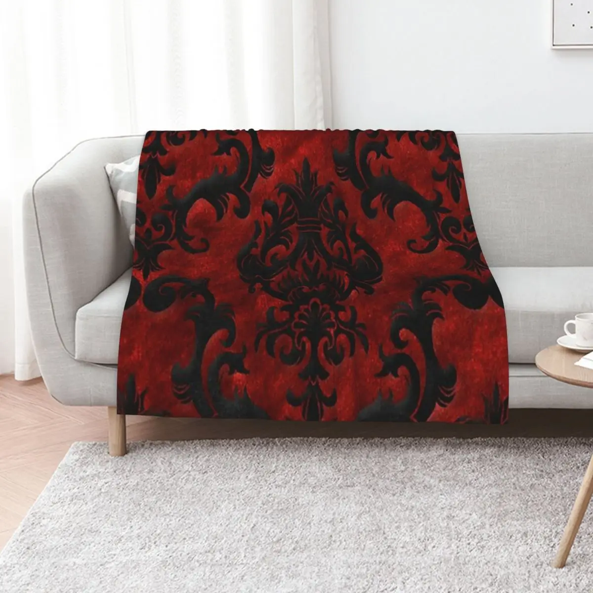 Gothica Throw Blanket Flannel Fabric Picnic Hairys Luxury Summer Cute Plaid Blankets