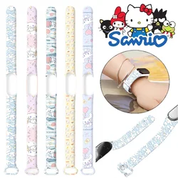 Sanrio Cinnamoroll Strap for Xiaomi Mi Band 3 4 5 6 7 Bracelet Silicone Watchband Sport Replacement Smartwatch Accessories