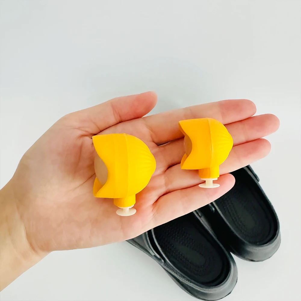 2pcs LED Shoe Lights Charms - Upgrade Long Range‌ Rechargeable Outdoor Camping PVC Garden Shoes Charm Decoration