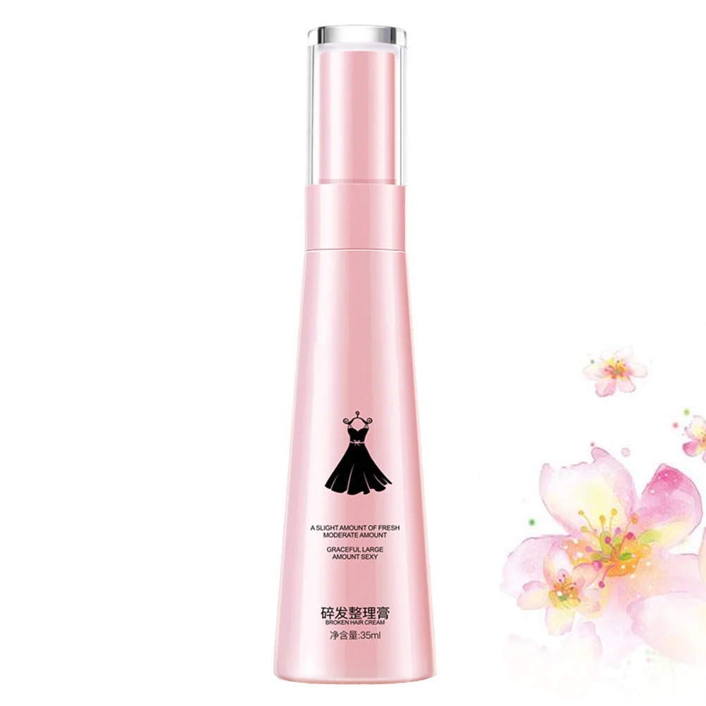 

1Pcs Broken Hair Styling Cream Portable Pink Practical Hair Modelling Cream for Women Natural Finish and Easy Wash