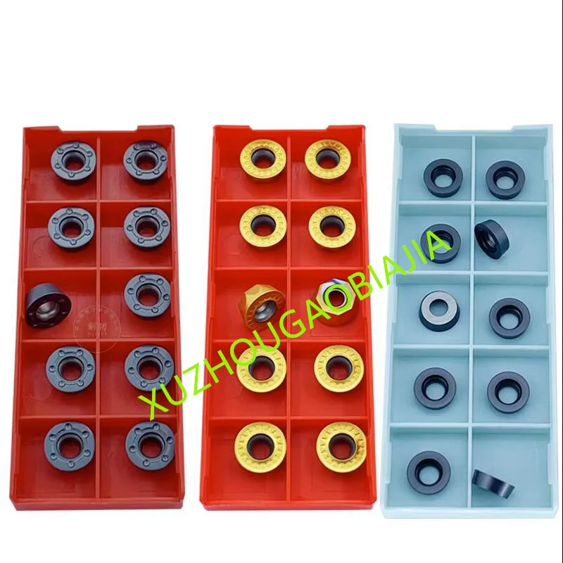 GBJ-CNC R6 Circular Milling Cutter Insertion RDMW RPMT RPMW 1204 Carbide Inserts for EMR TRS Tool