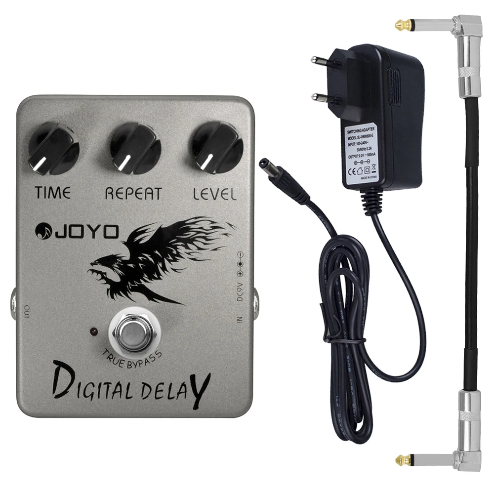 JOYO Guitar Effect Pedal JF-08 Digital Delay Bass Pedal Delay Time Range 25ms-600ms True Bypass Guitar Accessories & Parts