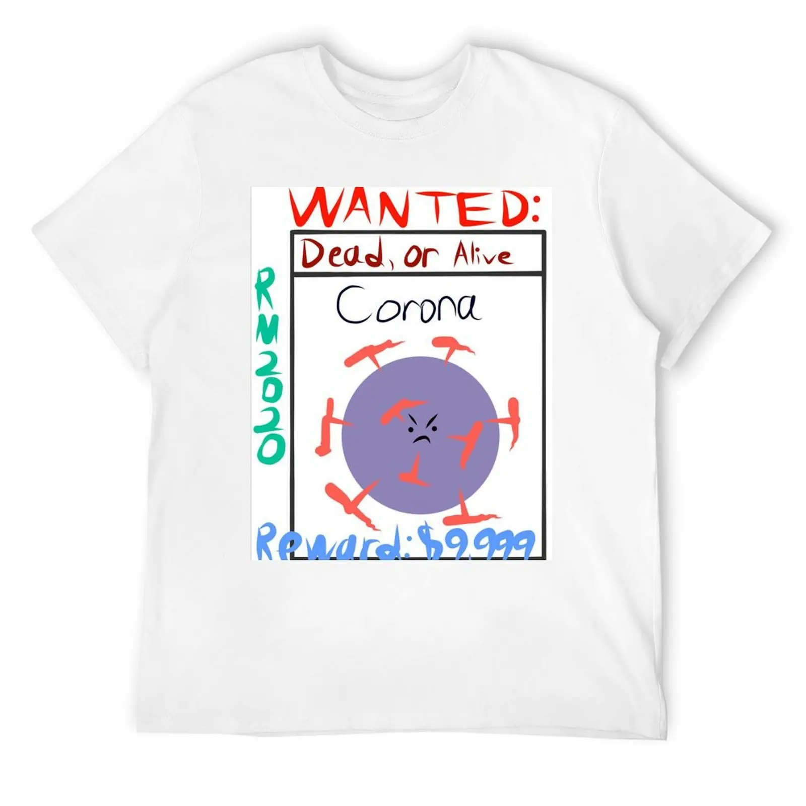 

WANTED - COVID - BIG REWARD T-Shirt custom t-shirts for a boy mens cotton t shirts
