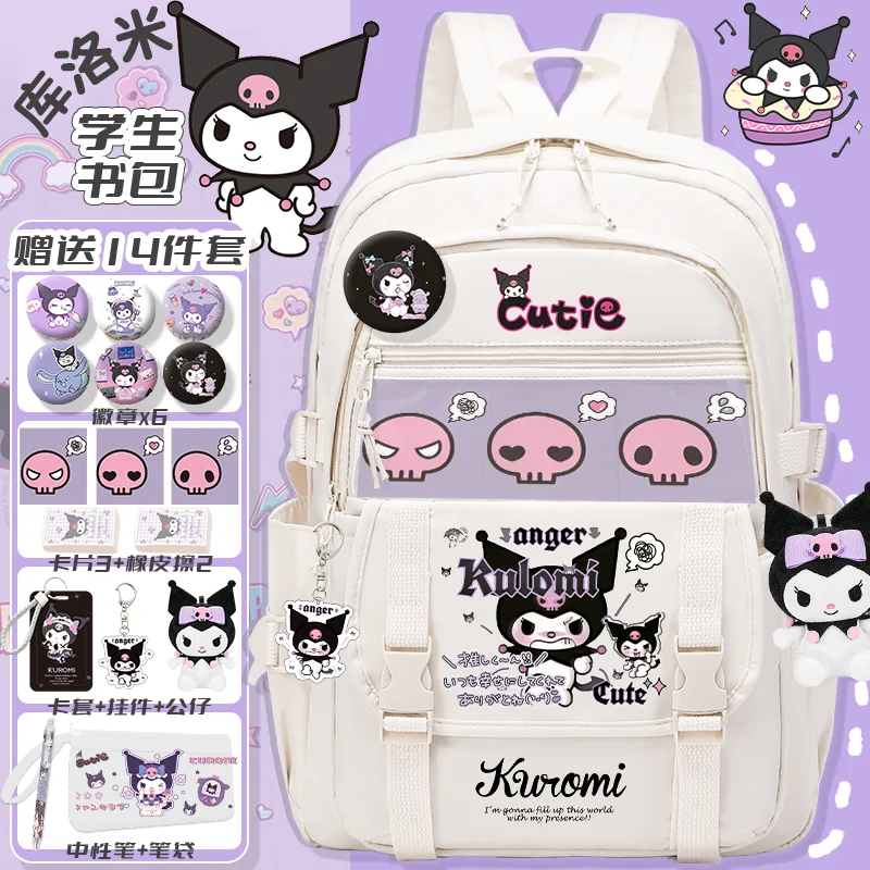 

Kulomis Bookbag Girls' 2025 New Sanrio Anime Cartoon Teenager School Backpack Back to School Backpack