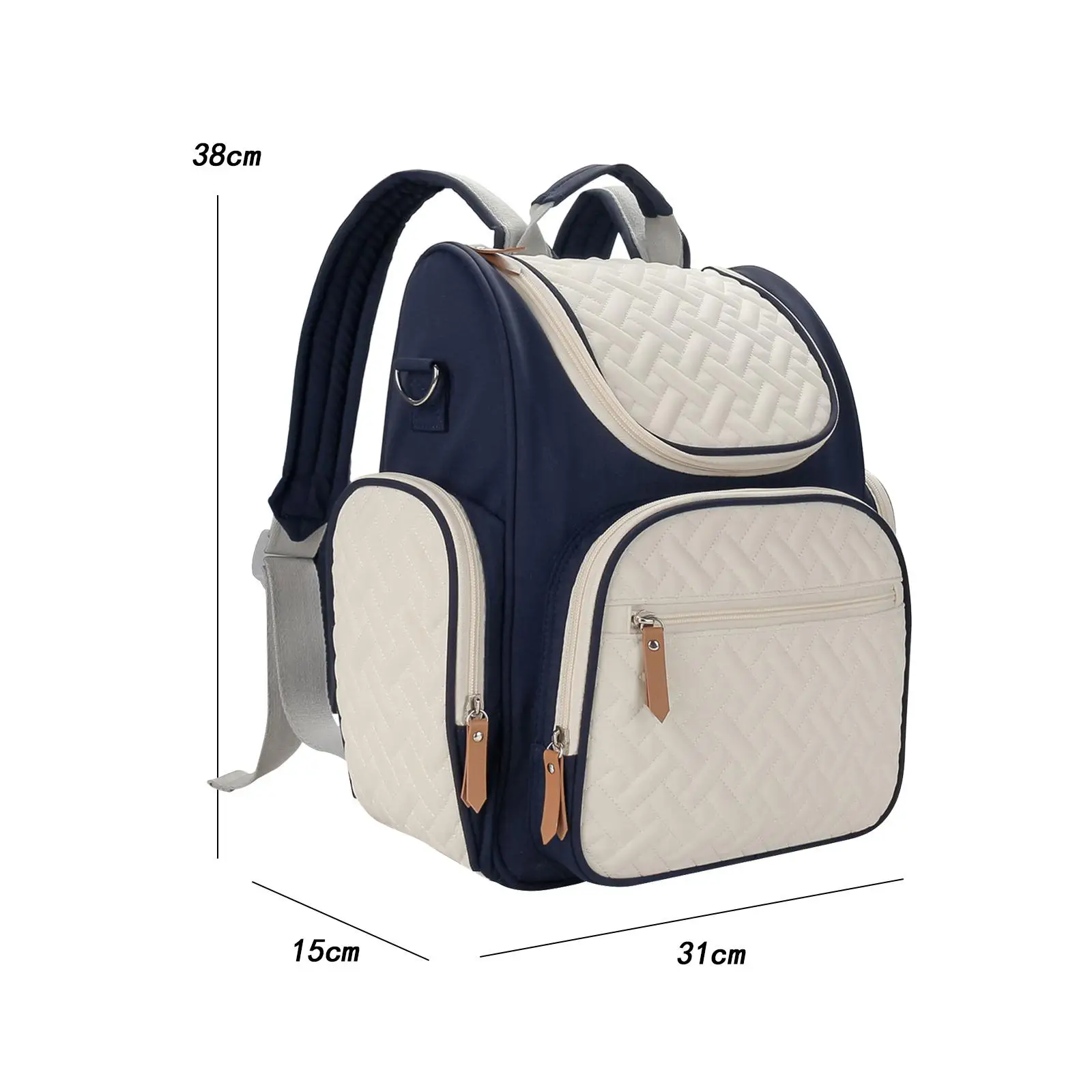 Diaper Bag Backpack Large Capacity Multifunctional Shoulder Bag Travel Baby Bag