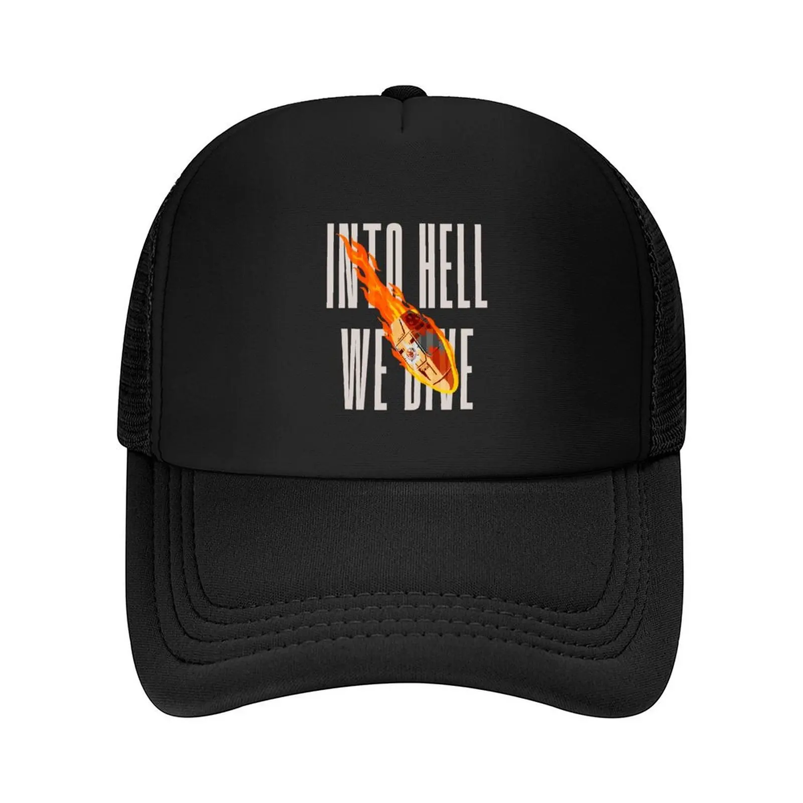 

Into Hell, We Dive! Baseball Cap western Hat Golf Cap Hat Luxury Brand designer cap Women Hats Men's