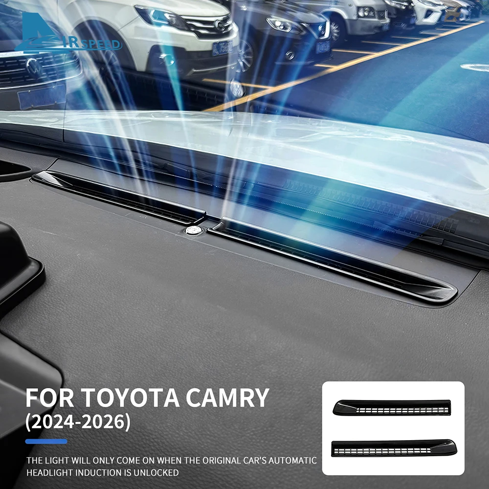 Couvercle de protection du panneau de sortie d'air du tableau de bord, pour Toyota Camry XV80 2024 2025 2026-UP 9e génération, garniture, accessoires de voiture, protection intérieure AC
