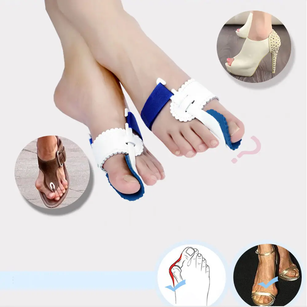 

A Pair of Big Toe Bunion Hallux Valgus Night Splint Adjustable Pe Plastic 13-18Cm Comfortable Foot Care Straighteners
