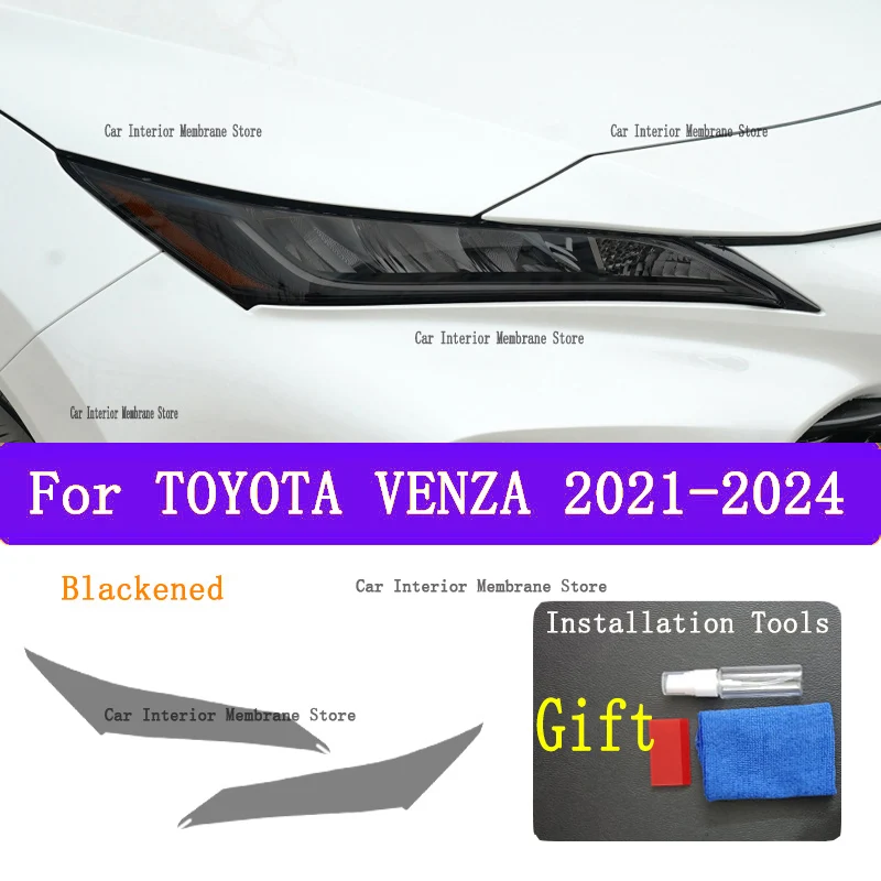 

Для TOYOTA VENZA (2021-2024) внешняя фара автомобиля, защита от царапин, передняя лампа, оттенок, защитная пленка из ТПУ, аксессуары для ремонта