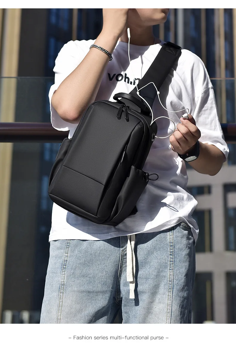 Men's Chest Bag, High-end Feel, Women's Fashion Shoulder Bag, Casual Shoulder Crossbody Bag, Lightweight Waterproof Chest Bag
