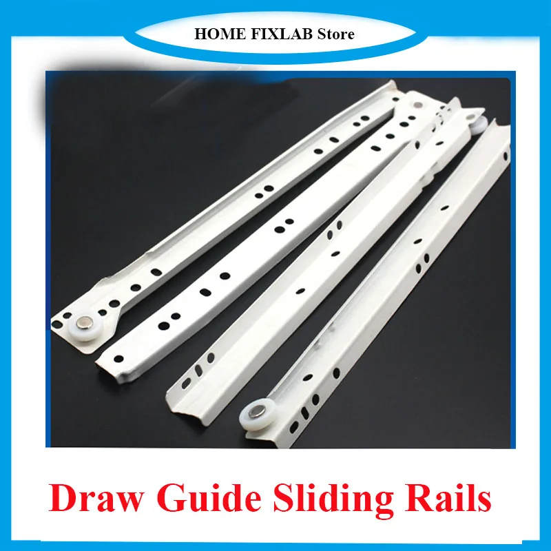 

Пара направляющих для выдвижных ящиков компьютерного стола, роликовые направляющие для шкафов, мебельные направляющие для ящиков и шкафов