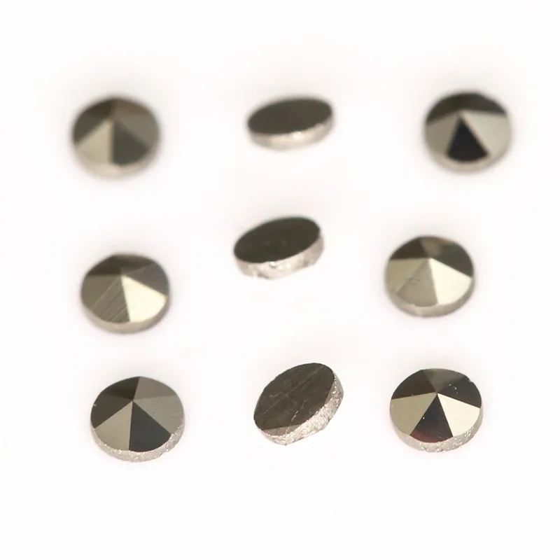 Drilling up 0.8~2mm Round Shape Flat Back Loose Brass color Marcasite Stone Beads For DIY Jewelry