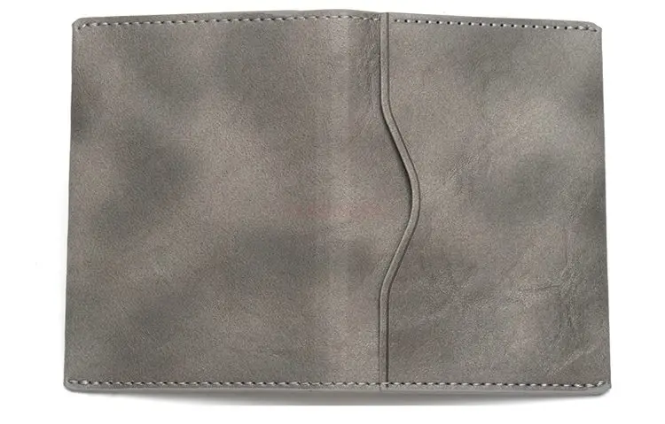 قطعة واحدة من حامل بطاقات العمل الجلدية السميكة مع 3 فتحات للبطاقات، وحقيبة بطاقات بنكية خفيفة الوزن ومحمولة