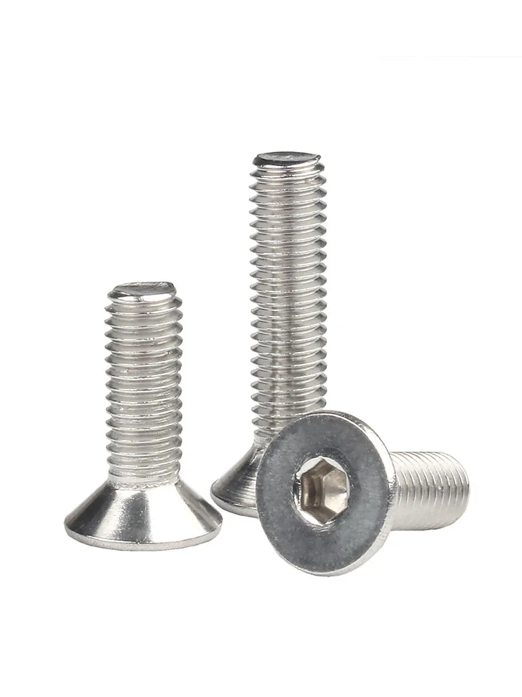 Marine Grade 316 Stainless Steel Countersunk Hex Socket Allen Screws M5-M10 1-20pcs Metric Bolts for Boat & Yacht Repair Work