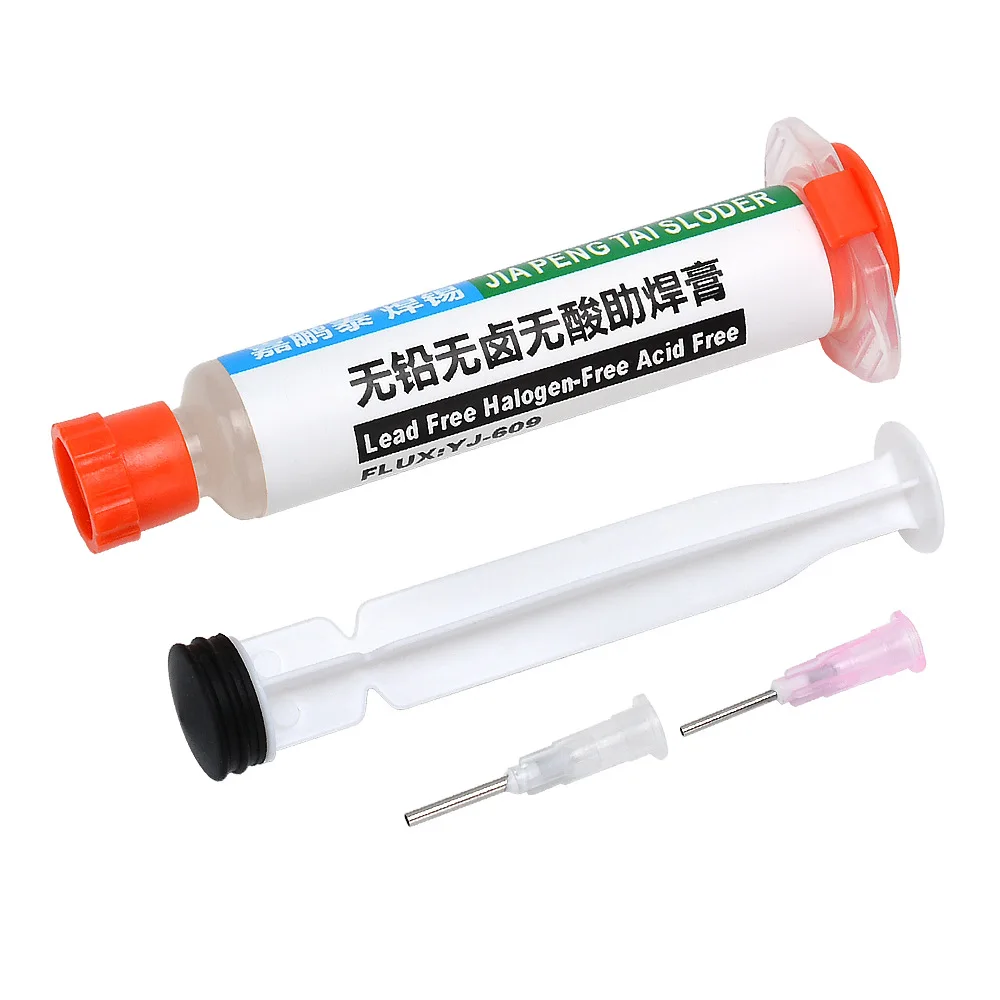 Pasta lutownicza YJ609 10ml, bezzakłynowa pasta lutownicza, olej lutowniczy, niskodymna pasta lutownicza, FLUX do lutowania