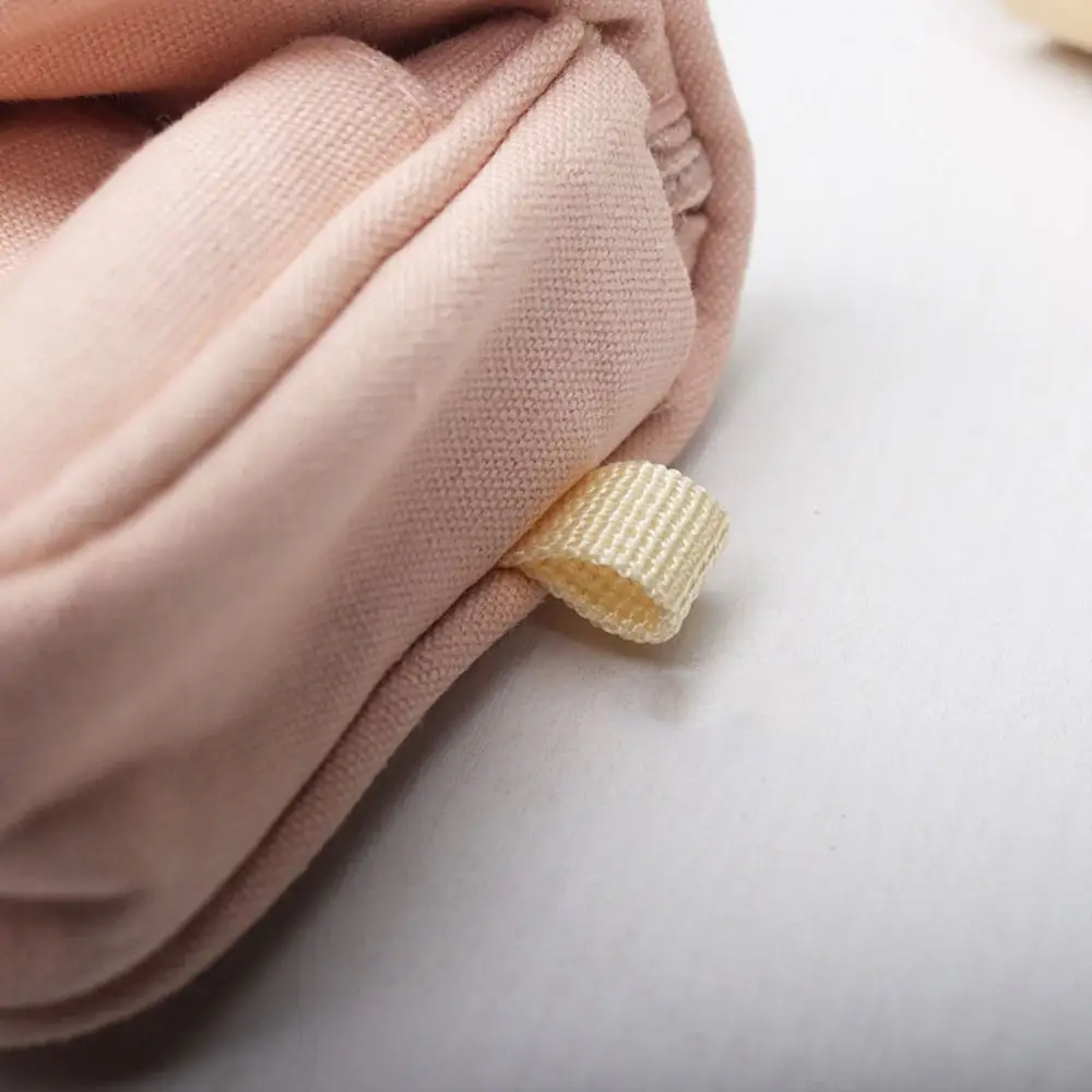 محفظة قماش صغيرة محمولة للعملات المعدنية بلون سادة، حافظة مفاتيح للطلاب، محفظة بسيطة، منظم بطاقات متعدد الوظائف