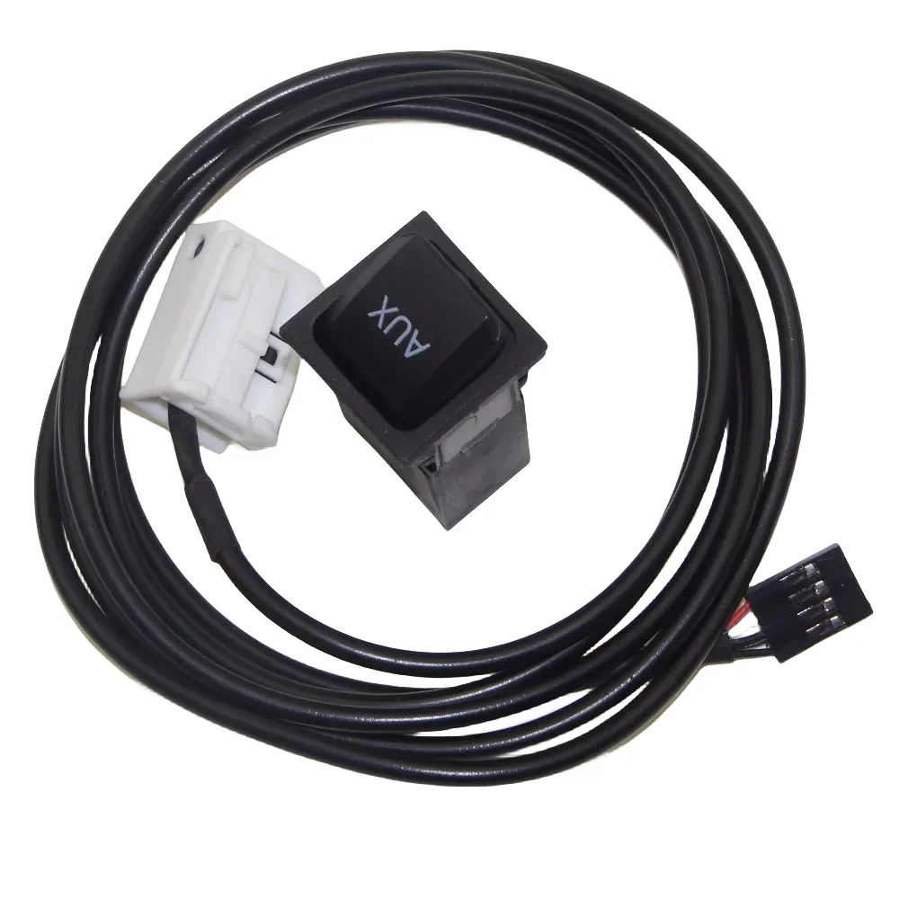 CAR Aux Input Adapter Switch AND CABLE WRIE FOR VW GOLF MK6 JETTA MK5 RCD510 RNS510 5KD 035 724 A 5KD035724A