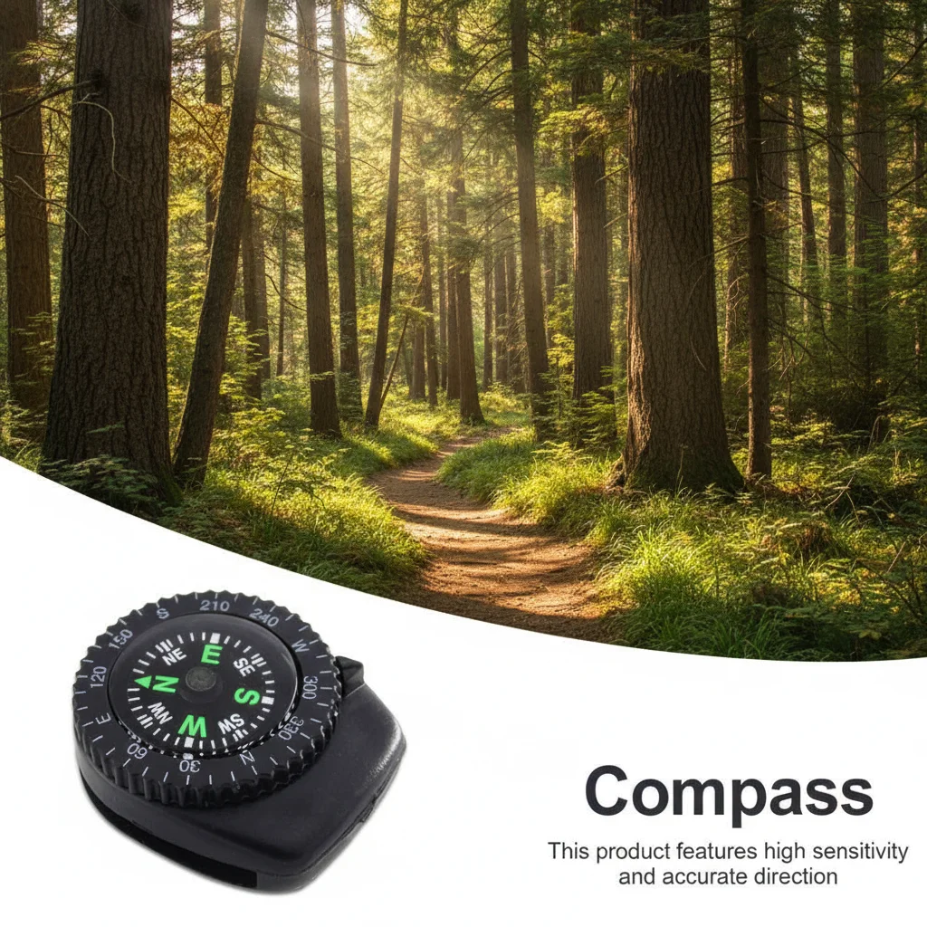 Mini Watch Band Button for Paracord Bracelet Survival Mini Pocket Outdoor Hiking Camping Accessories