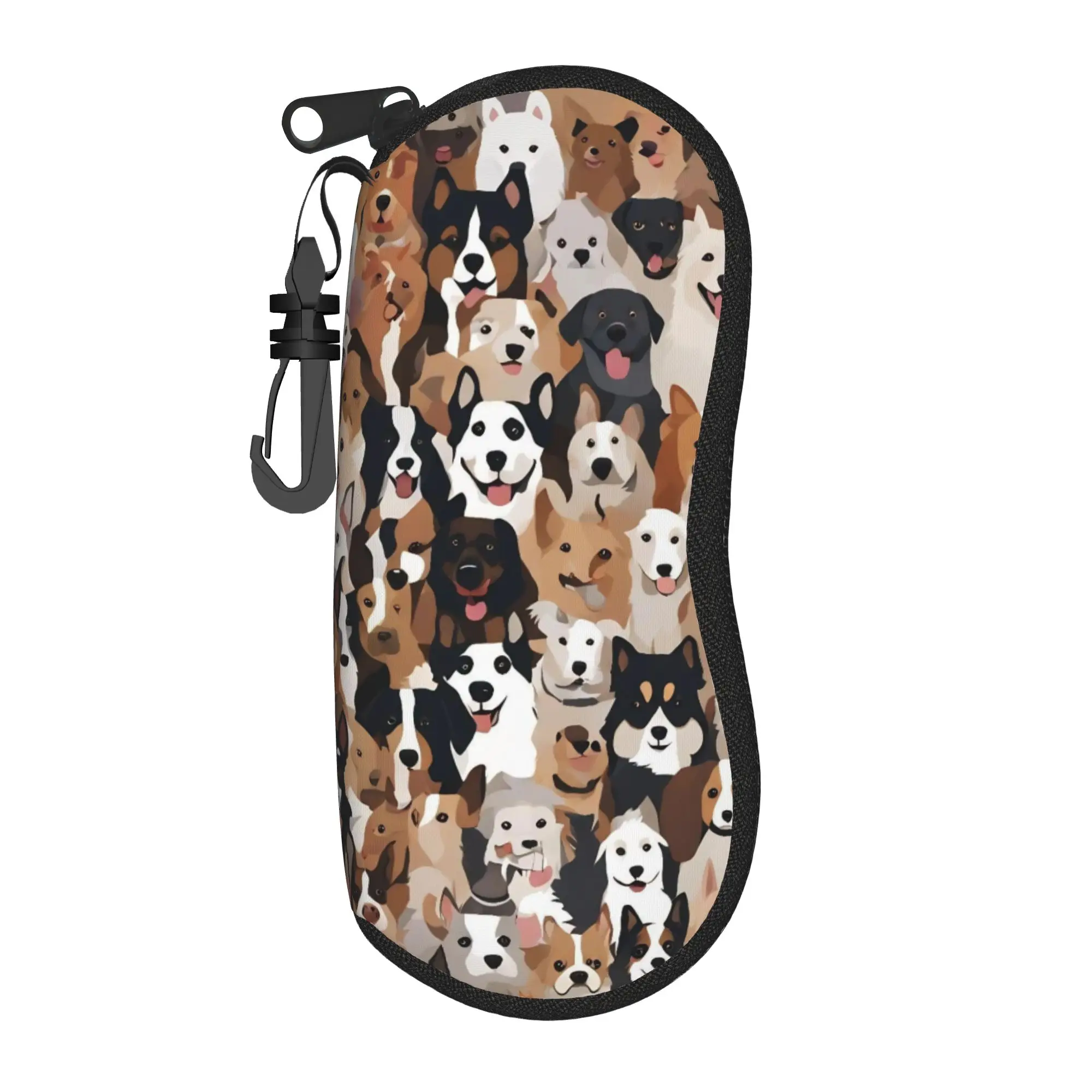 

Retro Vintage Art Cute Dogs Glasses Case Original Sunglasses Case Unisex Travel Eyeglass Cases Cover Vintage Eyewear Organizer