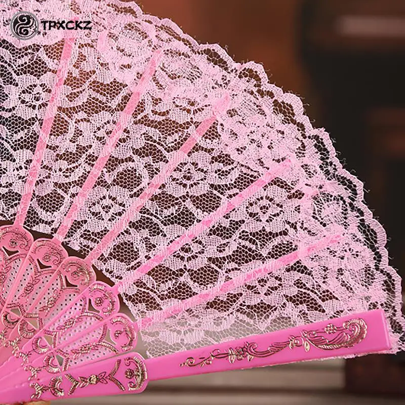 Éventail à Main Pliant en Dentelle pour Femme, Décoration Personnalisée de Vieux Mariage, pour la Maison, Accessoires de brevOrnementale, Vente en Gros