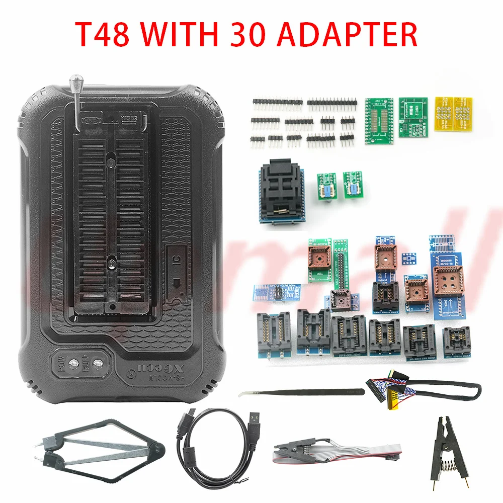 Imagem -02 - Programador Universal de Usb com 42 Adaptadores Xgecu T48 Tl866ii 3g Apoio V12.67 17386 Mais ic Spi Flash Nand Eeprom Mcu Pic Avr