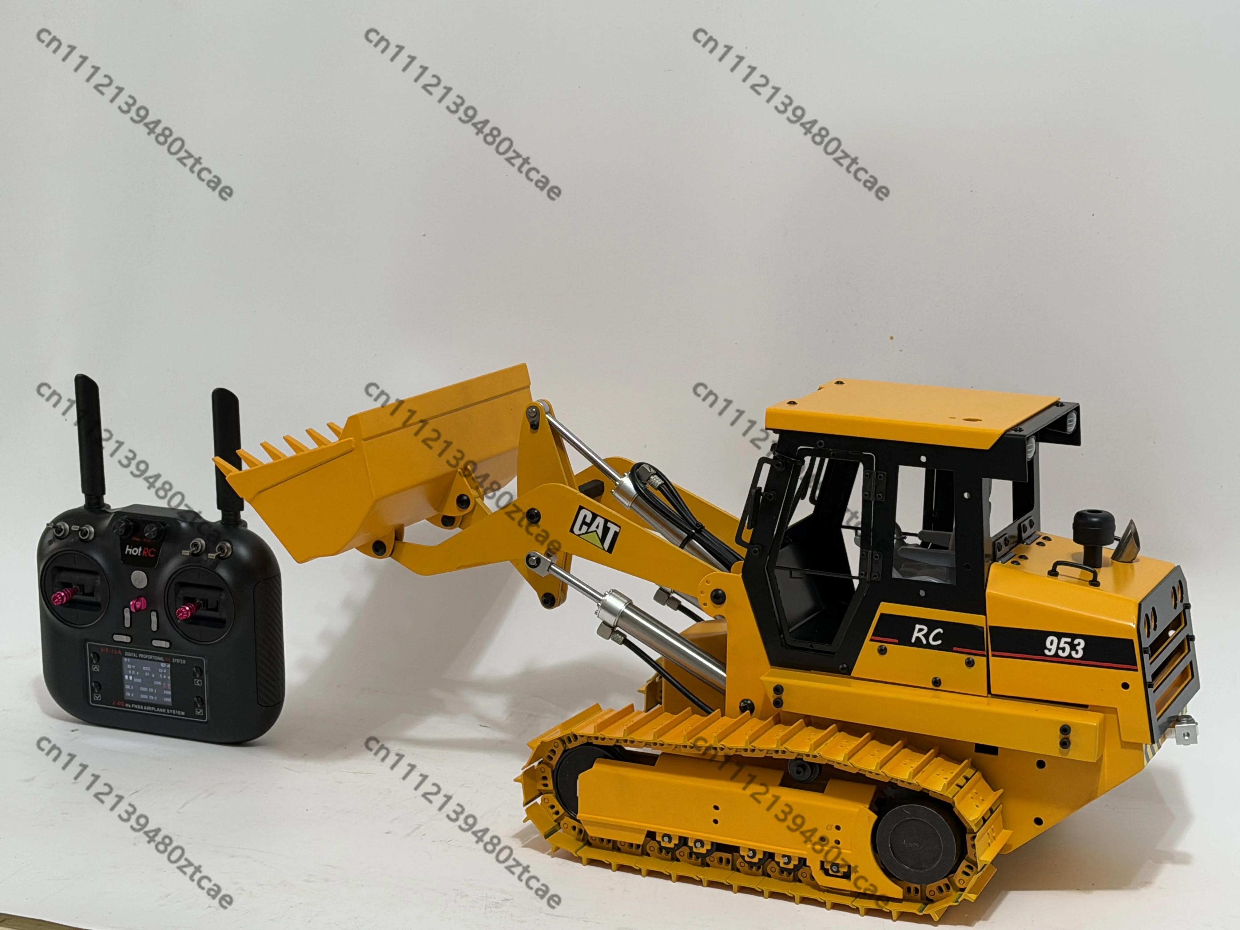 Special Display Unit 1/12 All Metal Tracked Loader Hydraulic Model Planetary Brushless Construction Vehicle 953