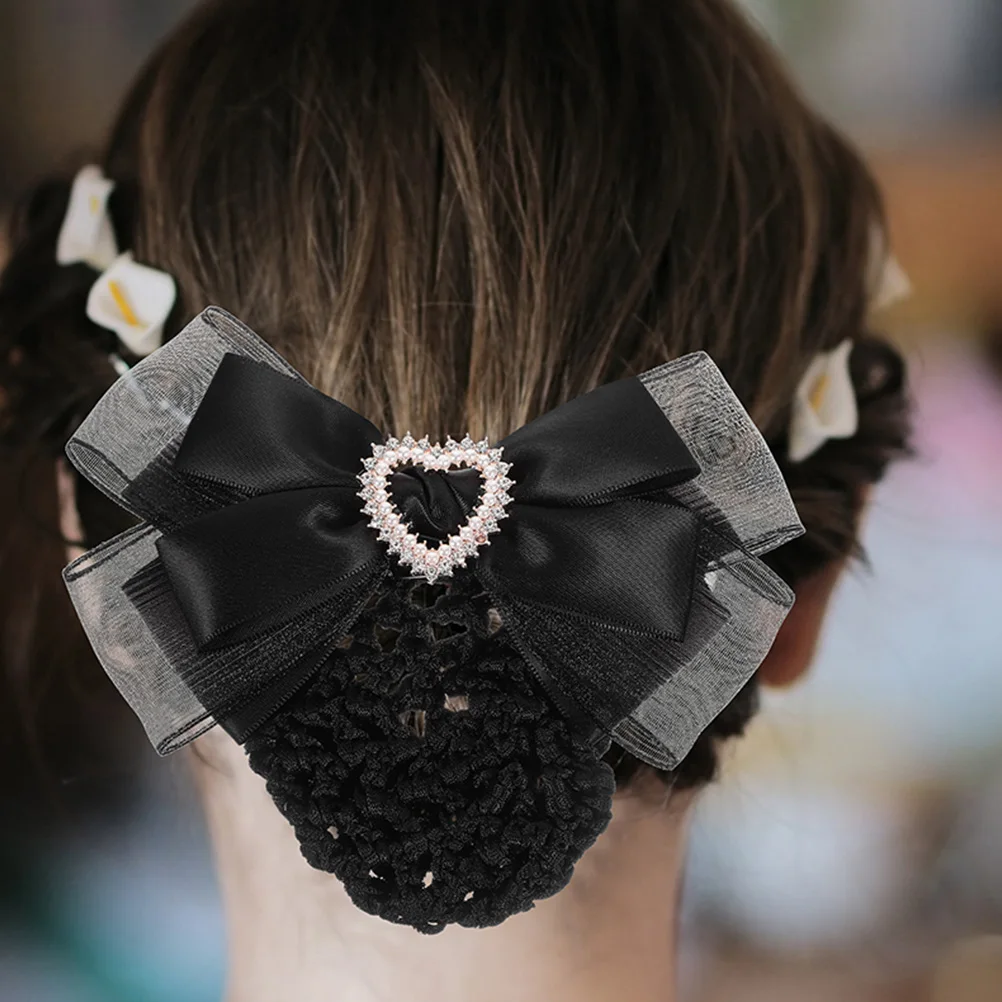 

2Pcs Professional Hair Accessories Stylish Bun Nets Comfortable Long Term Wear Women Hairnets Hairstyle Durable Metal Crafted