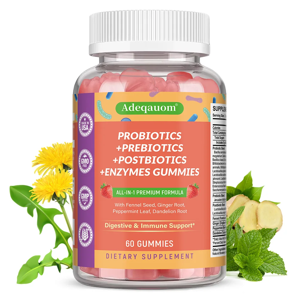 

Пробиотические жевательные конфеты – 100 миллиардов КОЕ, пребиотики + пробиотики + ферменты, для пищеварения и здоровья кишечника у взрослых, детоксикация толстой кишки