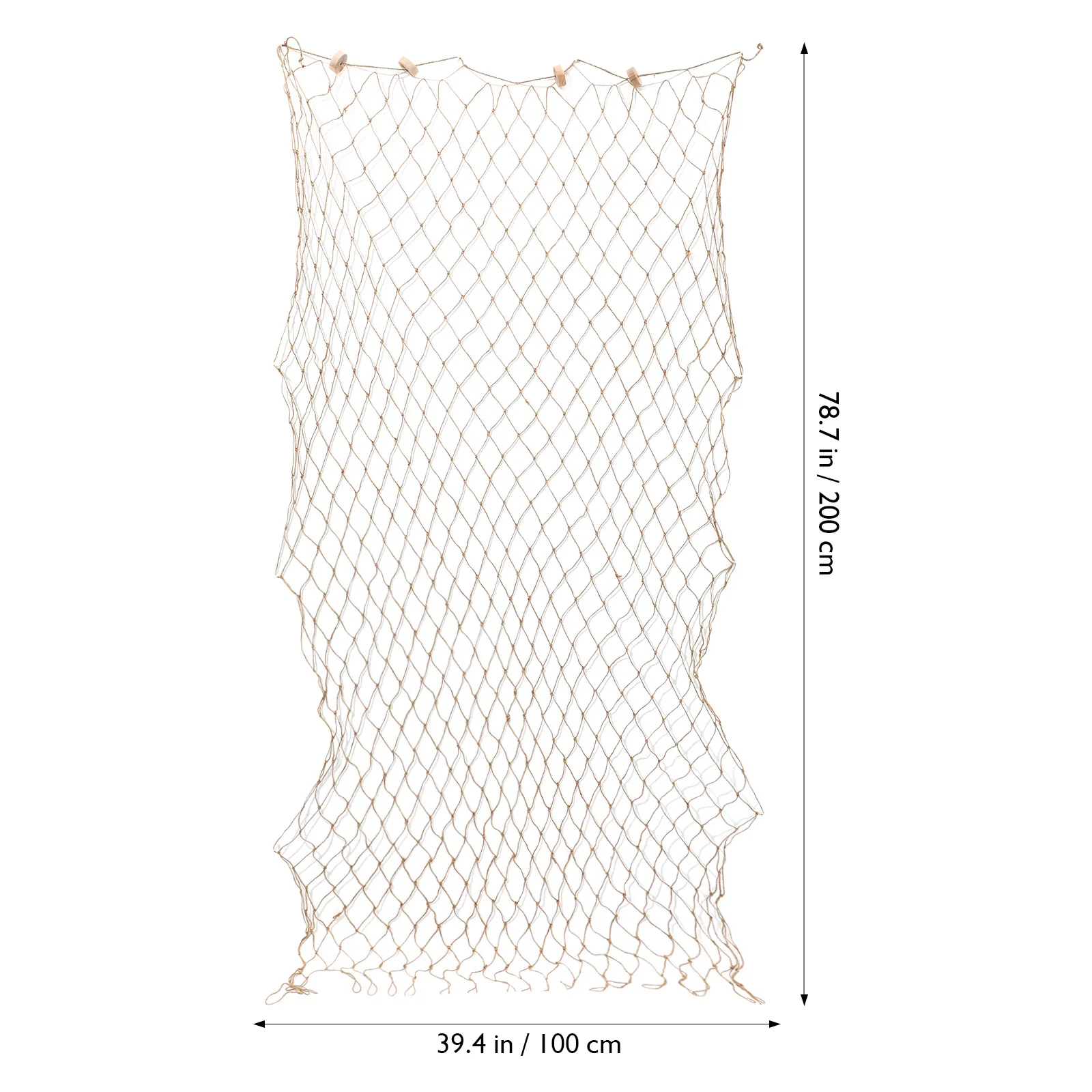 Mediterranean Style Net 100X200Cm Light Brown Wall Hanging Decor For Home Cafe Restaurant Party Photography Background