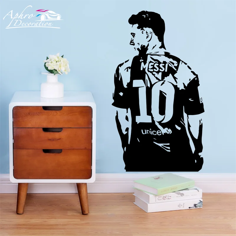 

Football Player Wall Decal Argentina Children's Bedroom Decor Poster Football Athletes Wall Stickers Home Decor Vinyl Decal