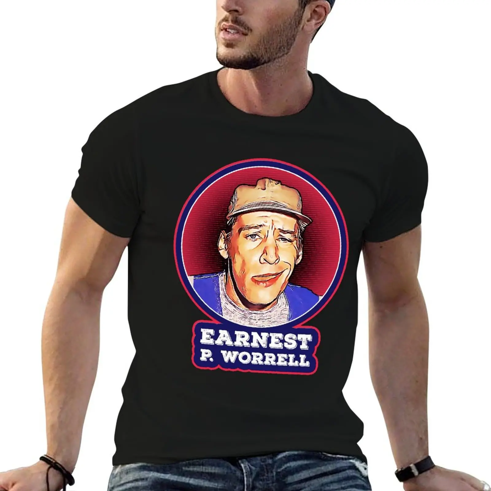 تي شيرت Earnest P. Worrell تي شيرت مخصص برسومات عتيقة تي شيرت للرجال برسومات