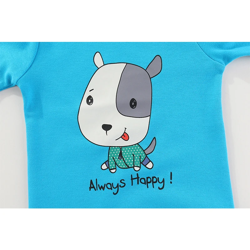 Kiddiezoom Spring Autum1 PCS Cartoon Long Sleeve Baby Boy Girl Bodysuits Soft 100%Cotton Newborn Onesies Infant Clothes