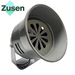 Zusen MS-290 Motor Alarm Buzzer Firefighting Gray Plastic Shell Conch Alarm 12V 24V 220V