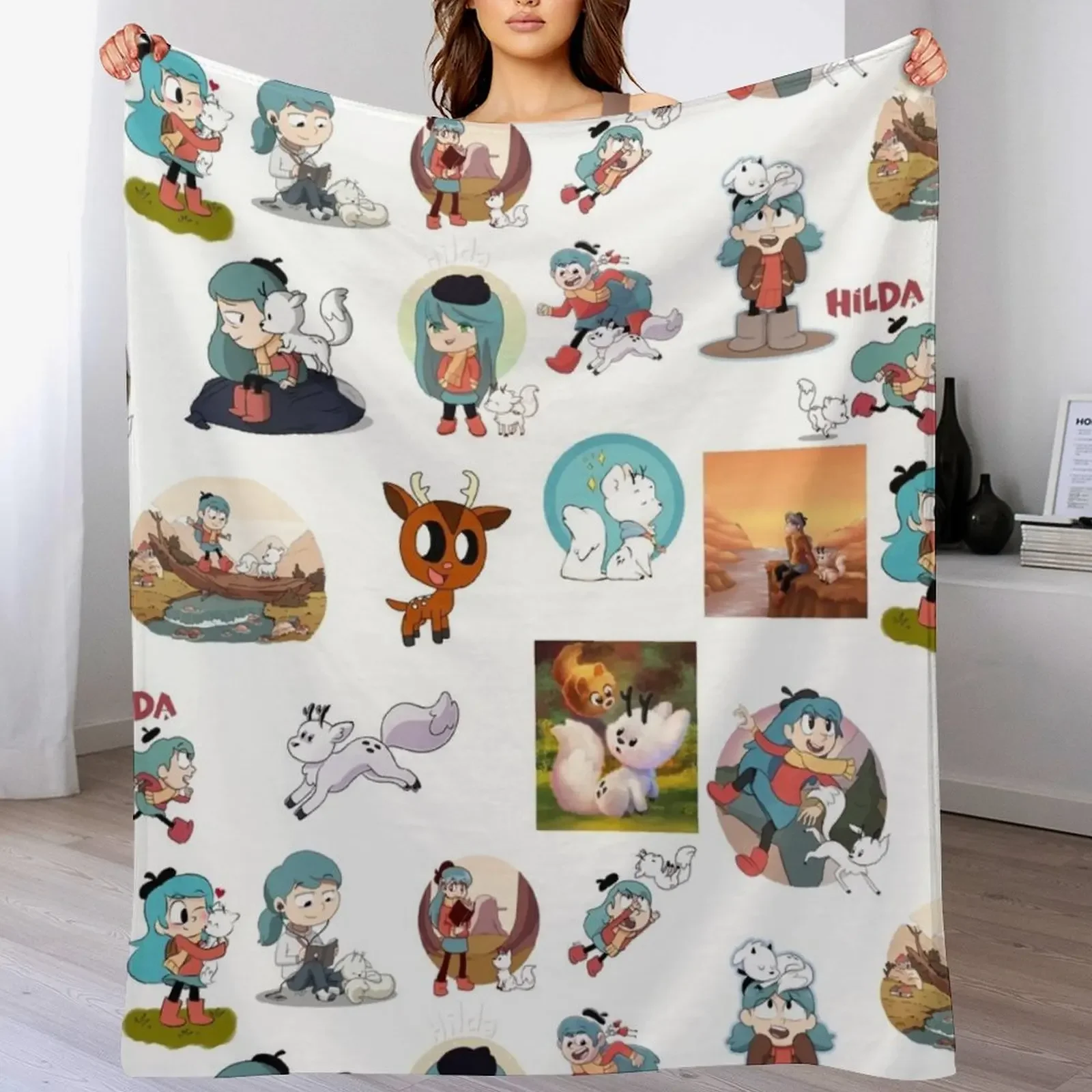 

All of Netflix Hilda, hilda twig, Hildanetflix, Hilda Netflix, hilda twig cartoon, kids show twig, Sleeping twig, Throw Blanket