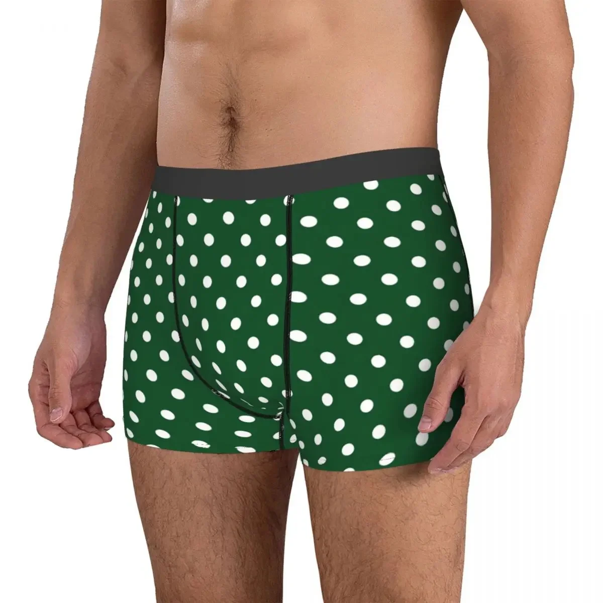 Minimalist Polka Dot Niche Elastic Waistband Sports Underwear Gym Running Shorts Quick Drying Bodybuilding Tight Shorts