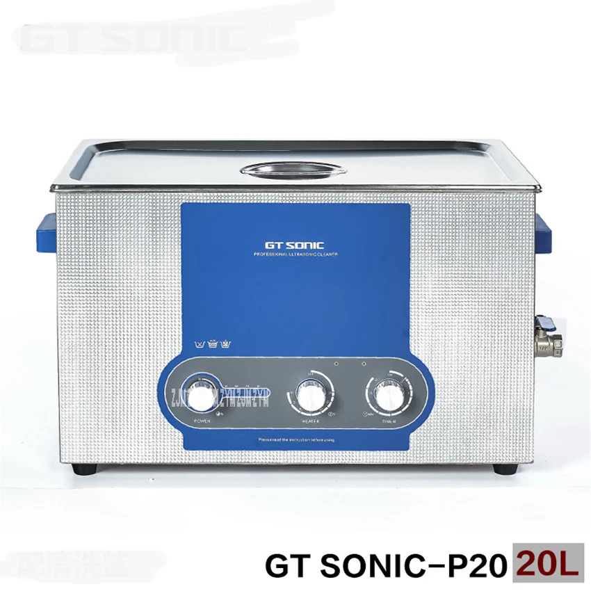 GT SONIC-P20 Ultrasonic Cleaner Heating Timer Adjustable Power Steel Stainless Steel 110V/220V Watch Bathroom Jewelry Glasses