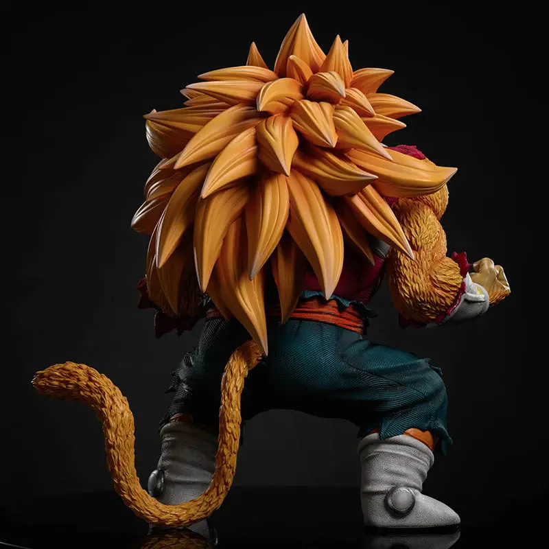 31cm Anime Dragon Ball Z Saiyan Cumber Golden Great Ape Series Action Figures With Removable Mask Statue Periphery Ornament Gift - view 3