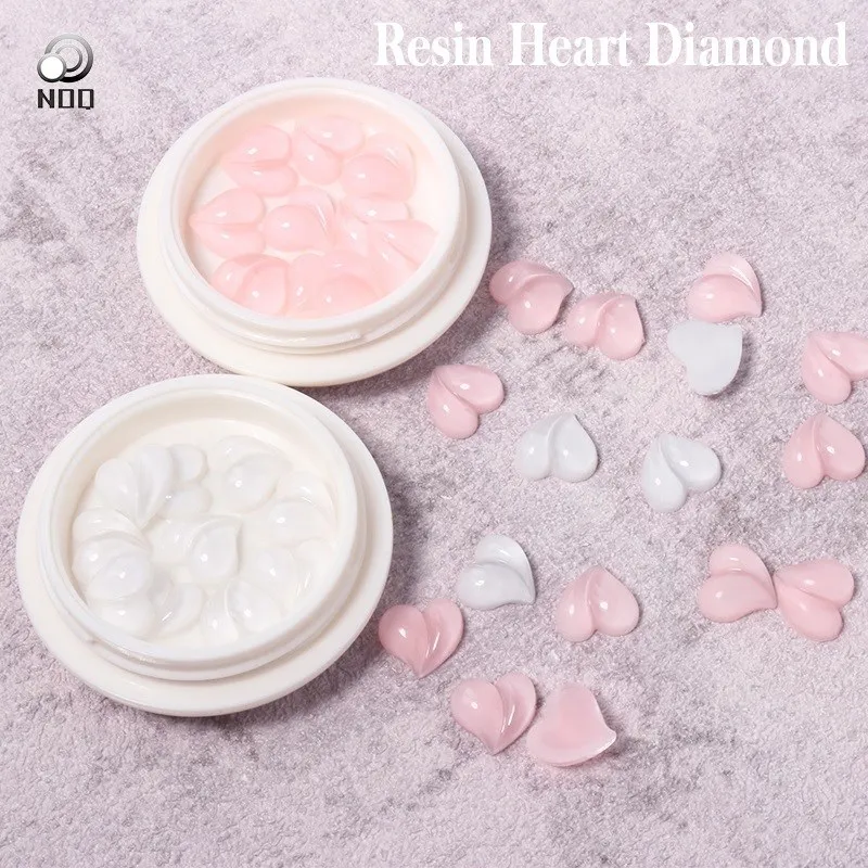 10PCS/case Nail Art Peach Heart Rhinstone Candy Color Stones Flat Bottom Drill DIY Decoration Manicure Tips Accessory