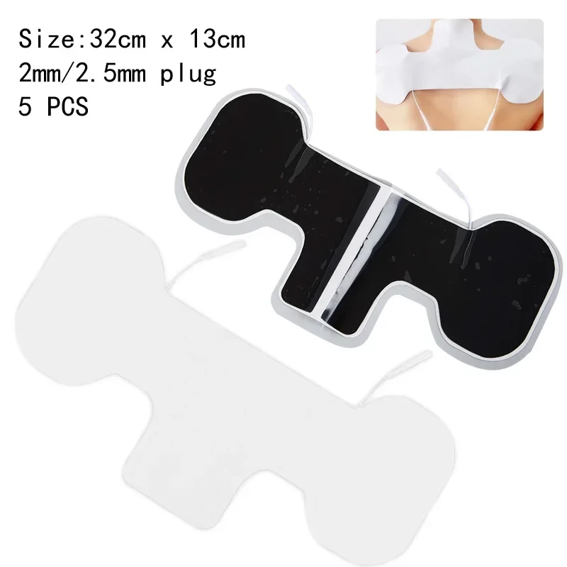 

5 Pcs Shoulder Electrode Pads Self-Adhesive Gel for Back Waist Massager Acupuncture Therapy Massager EMS Muscle Stimulator Patch