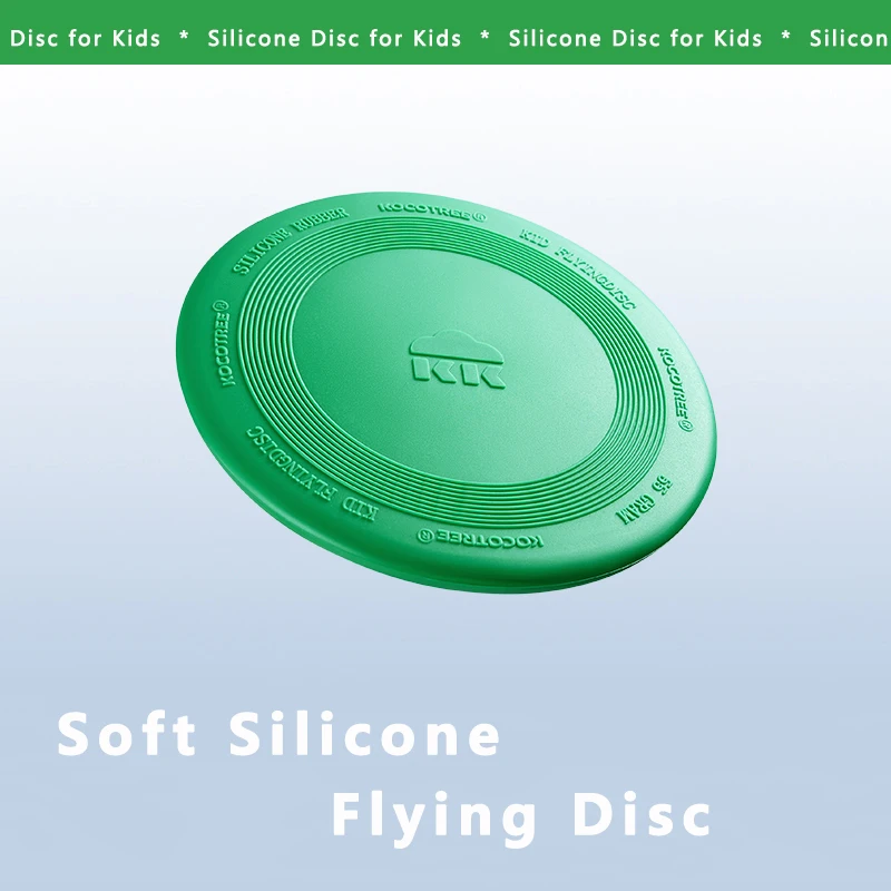 15cm Outdoor Sports Swivel Flying Disc Kids Soft Silicone Throwing Disc Toys for Beach Camping Games