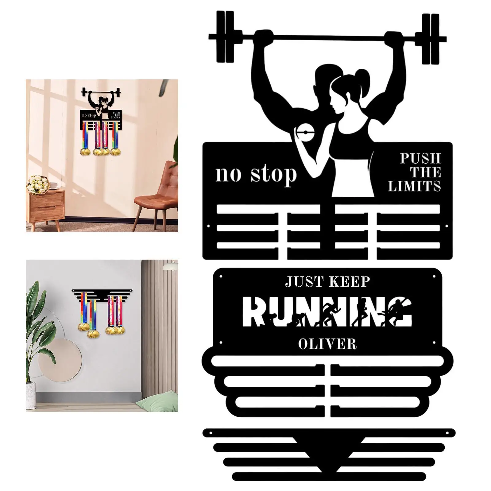 Medals Display Hanger Holder, Medals Display Rack, Race Sports Runner Award Medals Display Holder, Medal Hanging Frame Rack
