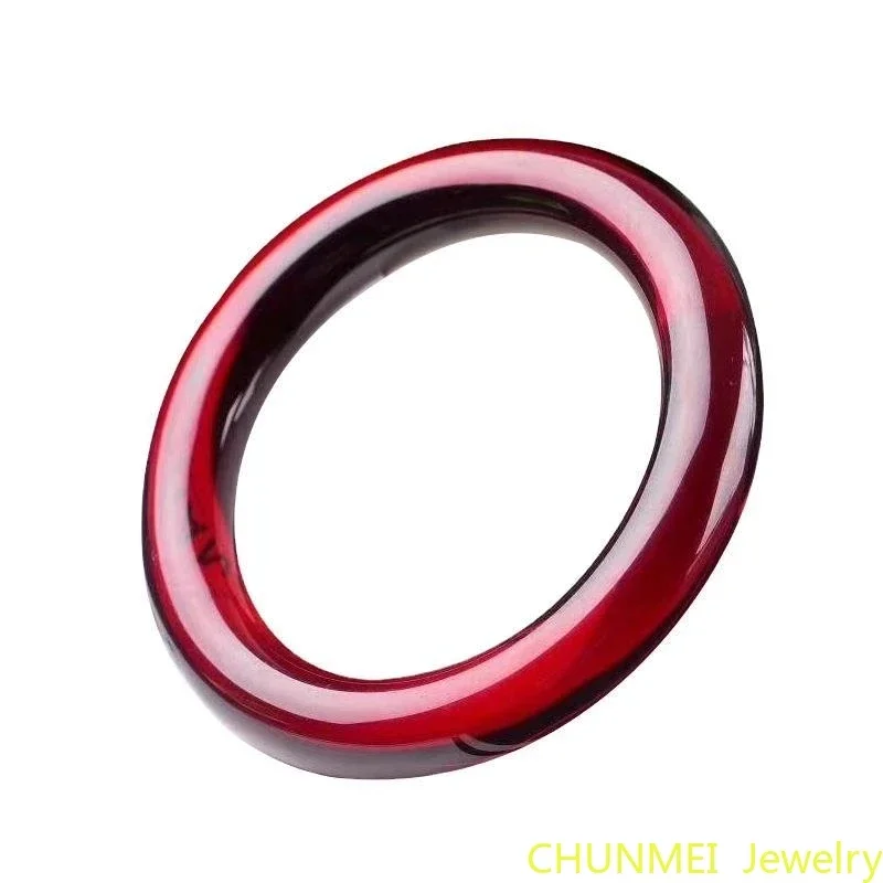 Genuine Natural Blood Amber Bangles para Homens e Mulheres, Certified Baltic Red Amber Bangle, Presentes de Jóias Finas, Acessórios para senhoras