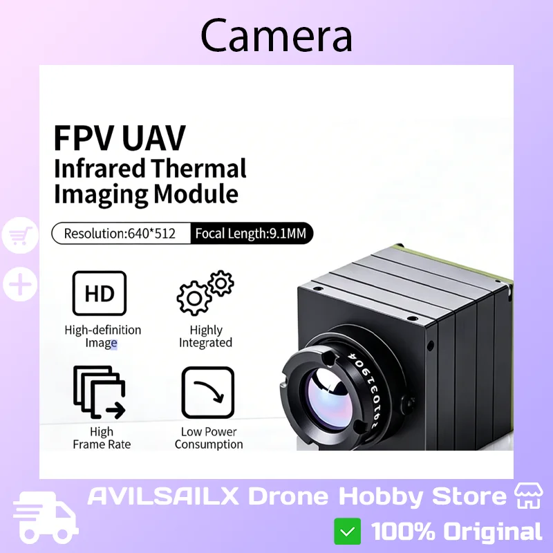 

640*512 High-Res Thermal Camera Module for FPV Drones | Ideal for Forest & Outdoor Night Vision
