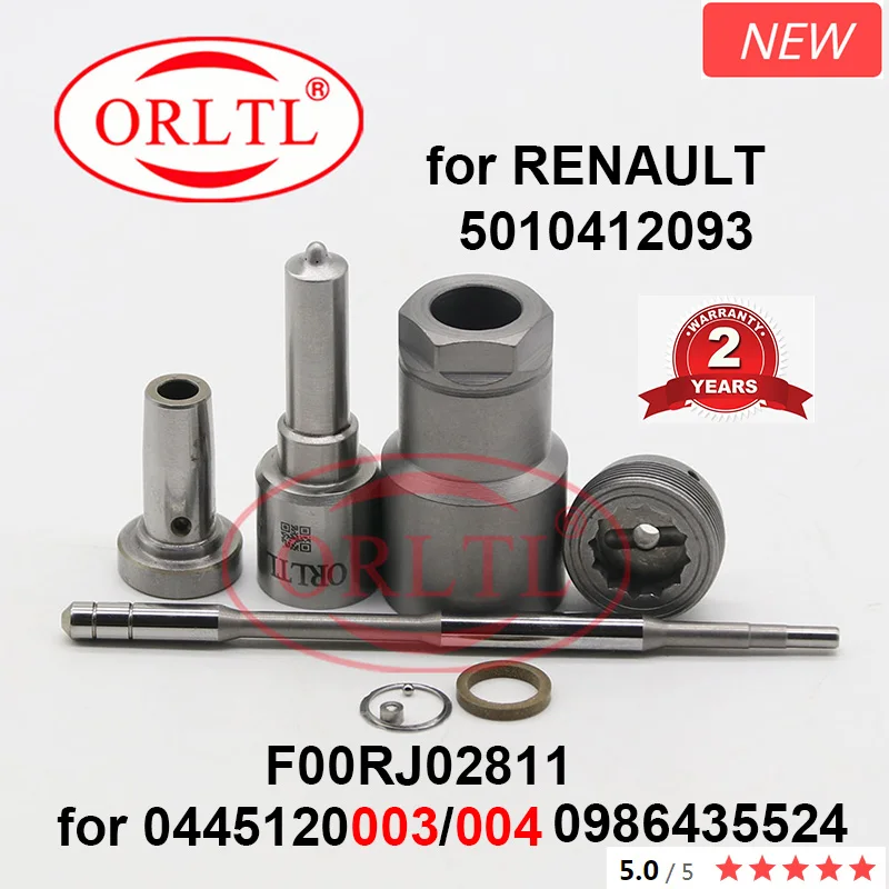 For RENAULT 0445120003 0445120004 5010412093 0986435524 DLLA155P822 VALVE F00RJ00218 Injector Overhaul Kits